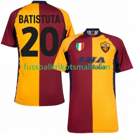 Fußballtrikots AS Rom Batistuta 20 2000 2001 Retro Kurzarm Heimtrikotsatz kaufen